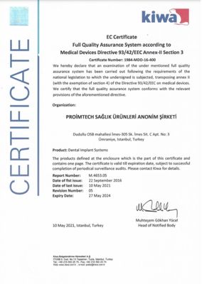 EC Certificate